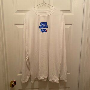 Virginia UVA Cavaliers Baseball Team Issued Omaha CWS White L/S T-Shirt 2XL